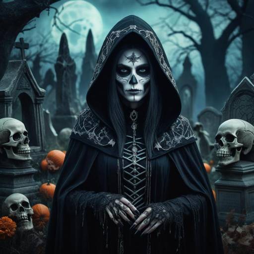 Mystical Witch Portrait in Haunted Graveyard Mystical Witch Portrait in Haunted Graveyard