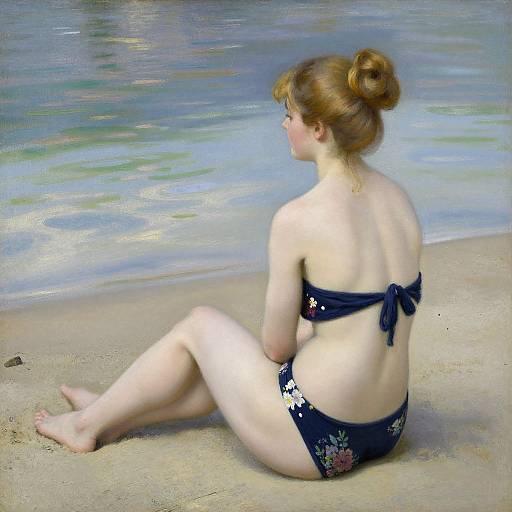 Seated Bather by Edgar Degas