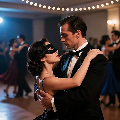 Intimate Ballroom Dance Under Soft Lights