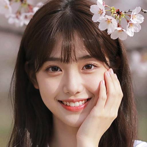 Realistic Portrait of Korean Woman