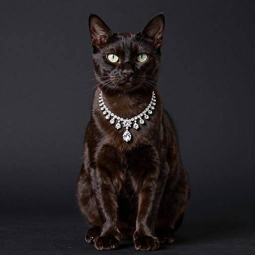 Luxurious Portrait of Scottish Straight Cat