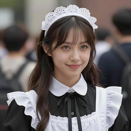 Realistic Portrait of Adult Wednesday Addams