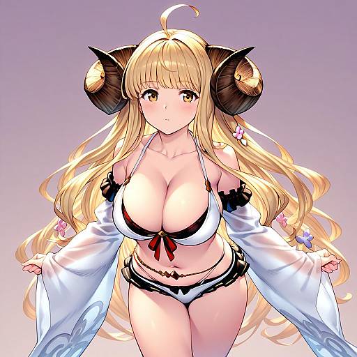 Illustration of Anila (summer) (granblue fantasy), granblue fantasy in the style of Bubuzuke