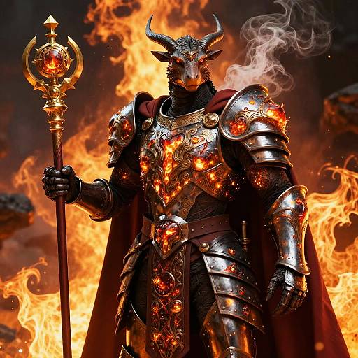 Magma Drake Emissary with Gilded Sigil