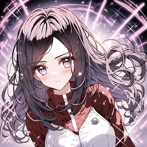 Illustration of Amano maya, persona in the style of Tandohark