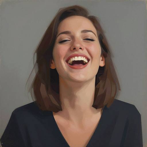 Abstract Laughing Woman Digital Art