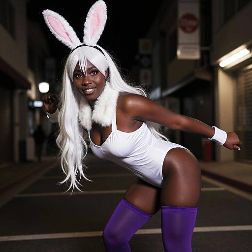 Cinematic Dark-Skinned Heroine Portrait