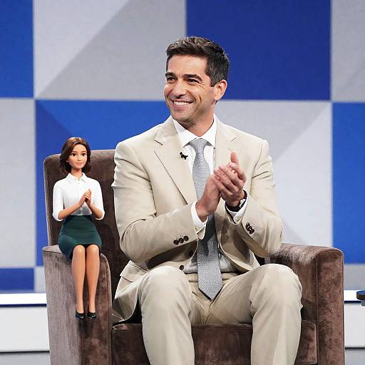 Man and Woman in Stylish Armchair