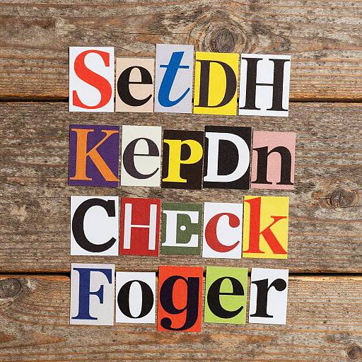 Artistic Magazine Letter Montage