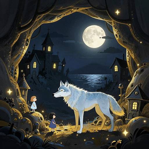 Midnight Wolf at Glimmering Cave