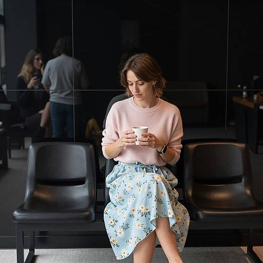 Contemplative Woman in Floral Setting