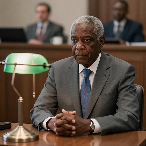 Courtroom Portrait of an Elderly Gentleman