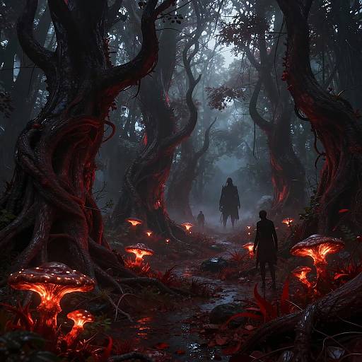 Realistic Nether with Crimson Forests