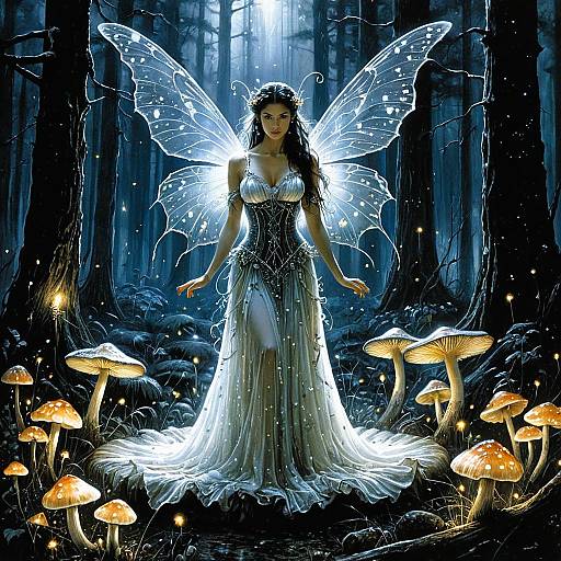 Ethereal Fairy in Enchanted Woodland