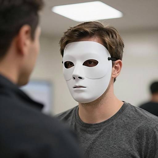 Mysterious Figures in Blurred Environment