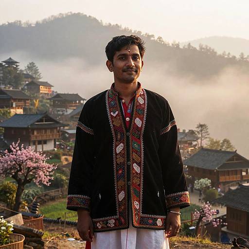 Serene Mountain Village with Pandey