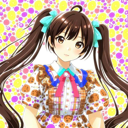 Illustration of Hakozaki serika, idolmaster in the style of Nagineko