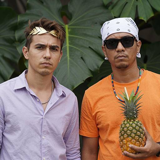 Outdoor Portrait of Two Unique Men