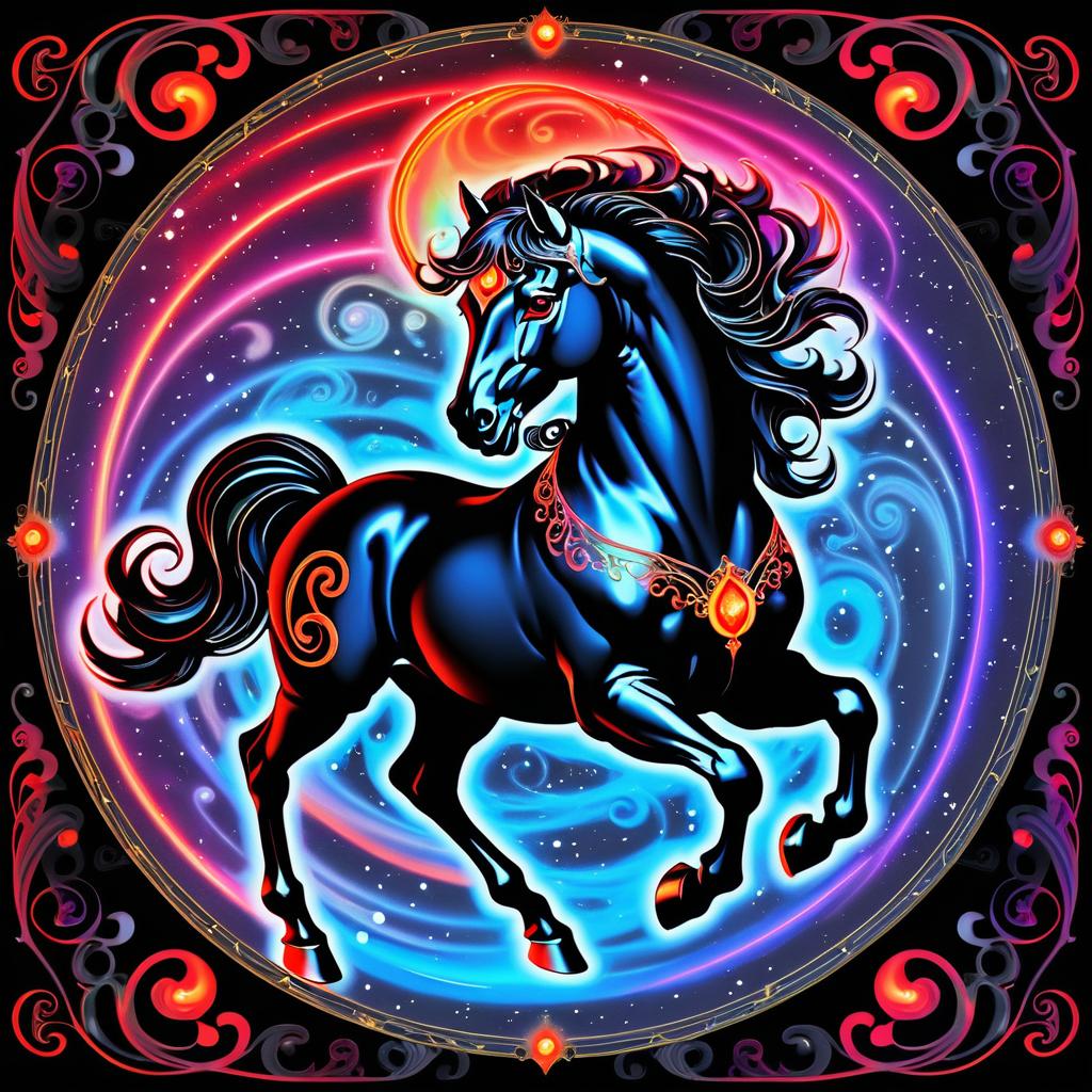 Mystical Antigravity Centaur Tarot Card