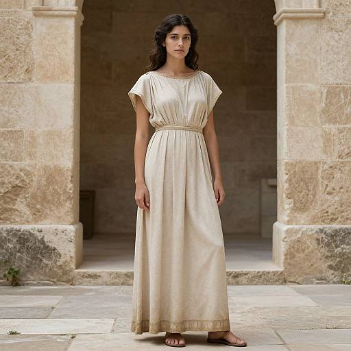 Ancient Greek Woman in Dress