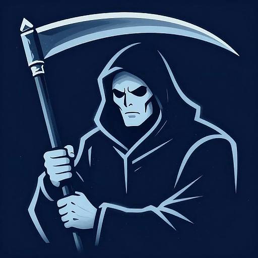 Chiaroscuro Grim Reaper Illustration