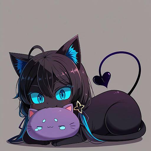 Illustration of Grim (twisted wonderland), twisted wonderland in the style of Sseopik