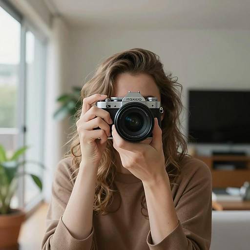 Capturing Moments: Woman with Camera