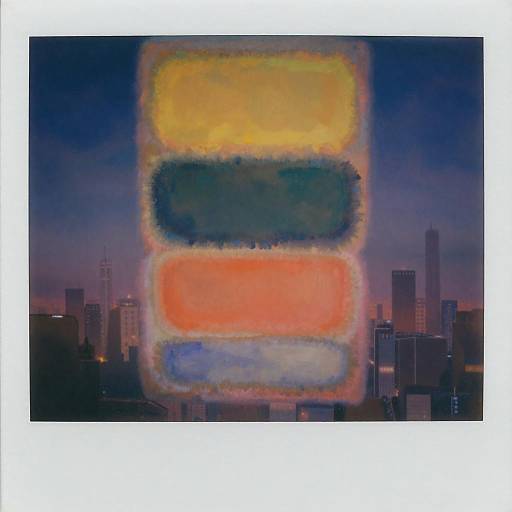 Surreal Futuristic Cityscape in Rothko Style