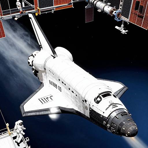 Realistic Space Shuttle Coloring Pages