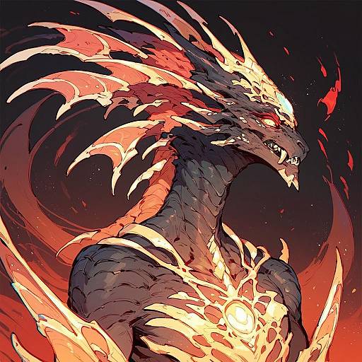 Ethereal Alien Creature with Glowing Chest