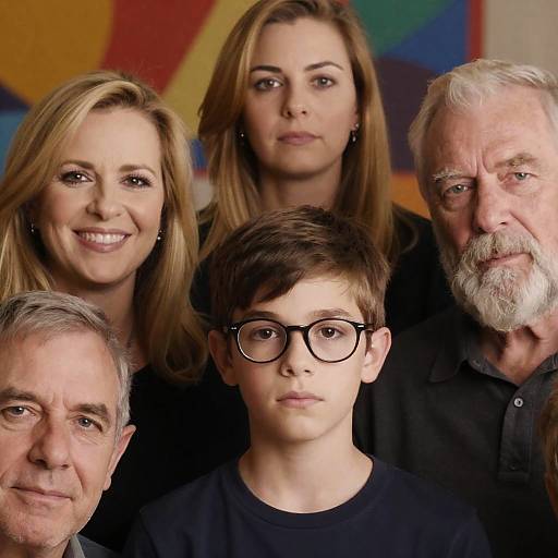 Warm Group Portrait with Unique Characters