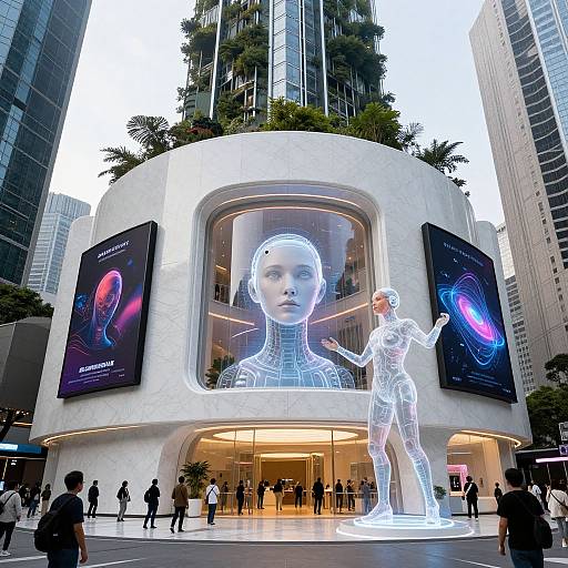 Futuristic Cyberpunk Edutainment Museum