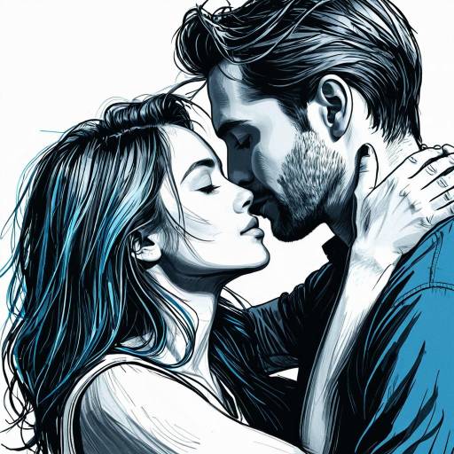 Tender Embrace Digital Sketch