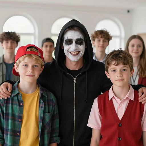 Vibrant Indoor Group Portrait