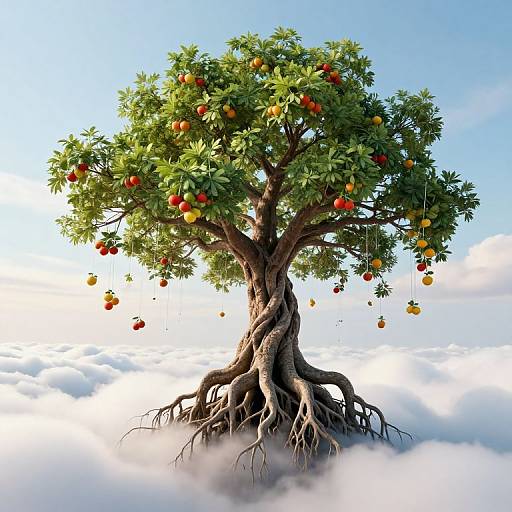 Gravity-Defying Majestic Tree