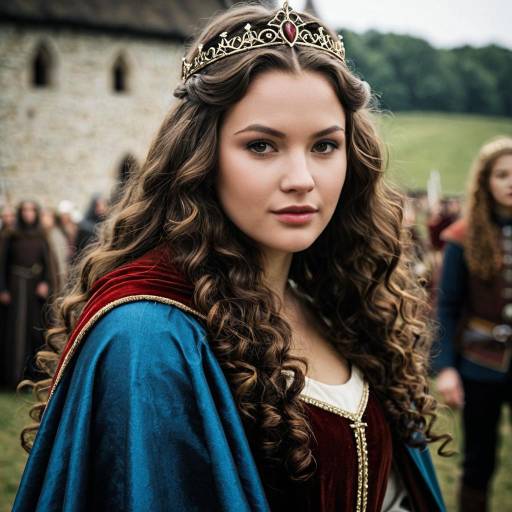 Realistic Medieval Costume Portrait of a Girl