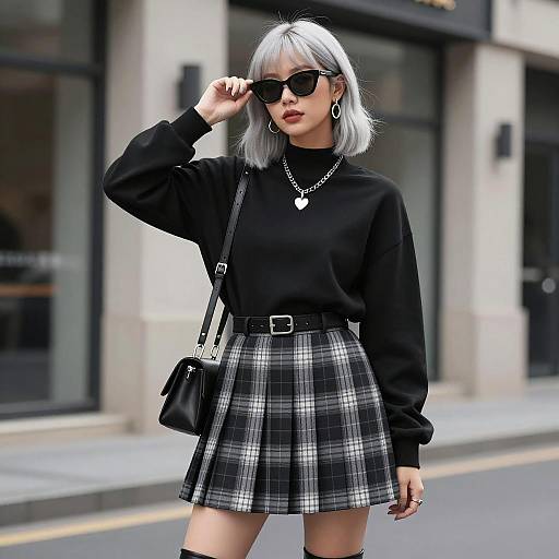 Edgy Urban Fashion Statement Portrait