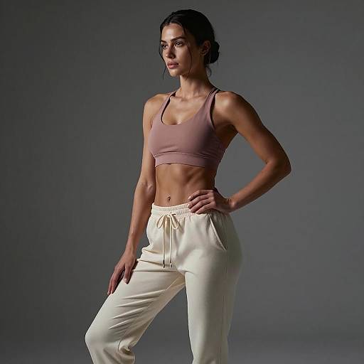 Cinematic Fitness Portrait of Strong Woman