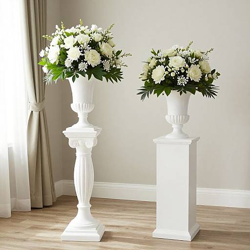Elegant Wedding Floral Pedestal Stands