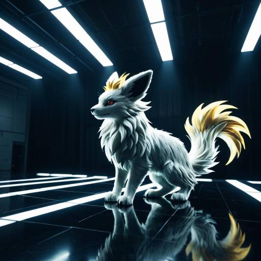 Futuristic Ninetales with Accent Lighting