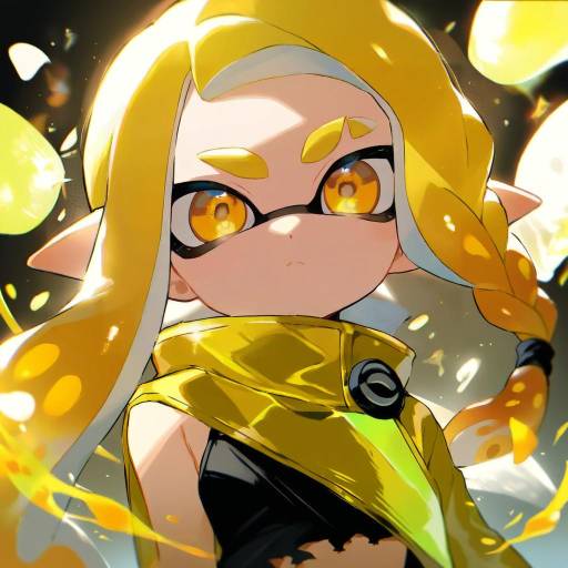 Illustration of Agent 3 (splatoon 3), splatoon (series) in the style of Musshu (omu001)
