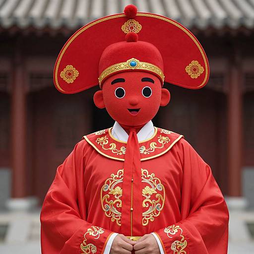 Red Foo in Chinese Costume
