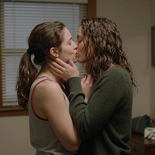 Intimate Moment Between Two Women