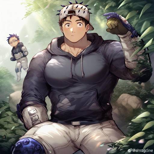 Illustration of Aikawa (dorohedoro), dorohedoro in the style of Unime seaflower