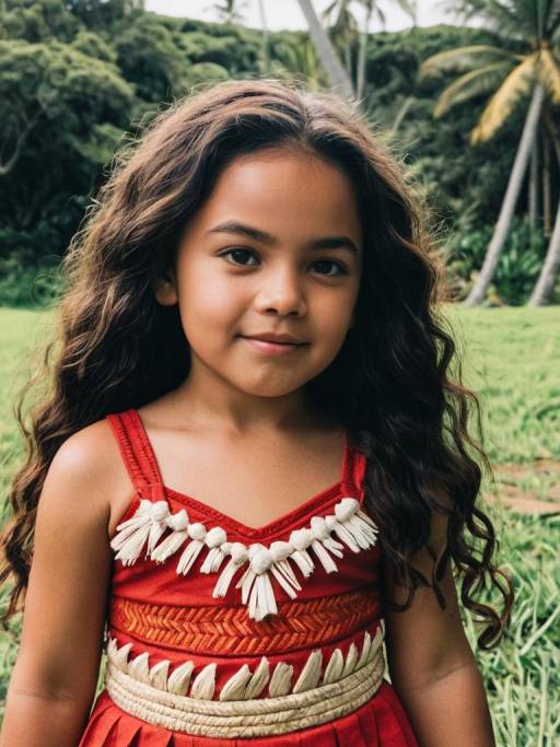 Girl in Moana Costume Portrait