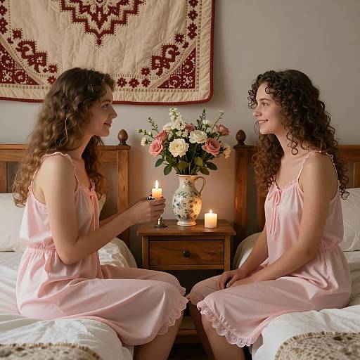 Cozy Night with Friends in Sweet Ambience