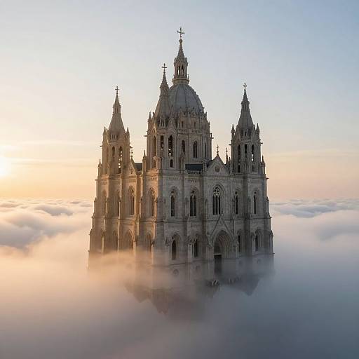 Majestic Floating Cathedral at Dawn