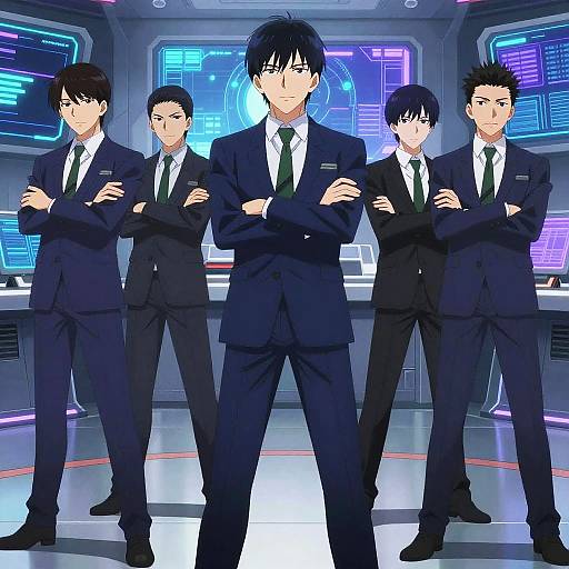 Anime Suited Agents in Futuristic Command