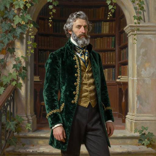 Romantic Portrait of a Silver-Bearded Man