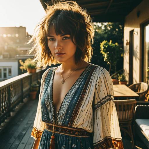 Bohemian Style: Messy Cut Hairstyle Editorial